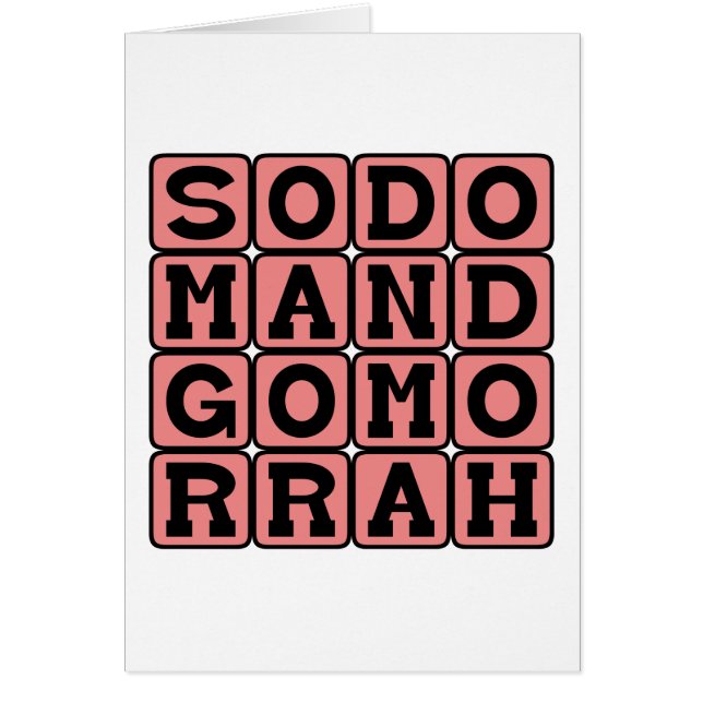 Sodoma y Gomorra, Ciudades del Pecado Original (Frente)
