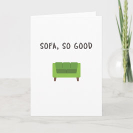 SOFA, TAN BUENO - TARJETA DE RECIBIMIENTO PERSONAL