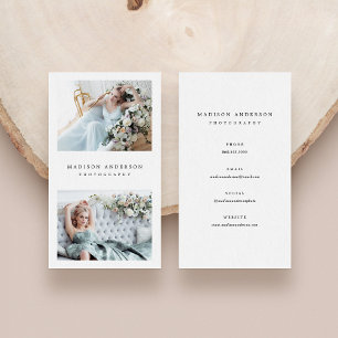 Sofisticación Tarjetas de visita fotográfica