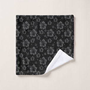 Sofisticada floral de color negro negro oscuro