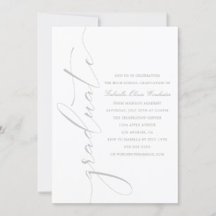 Sofisticada invitación para una fiesta de graduaci