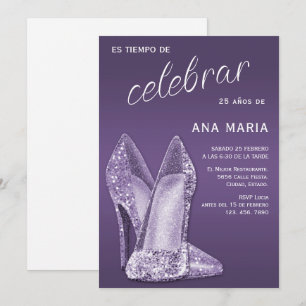 Sofisticada Tarjeta de Cumpleaños Femenina Español