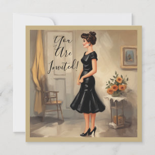 Sofisticada tarjeta LBD: Expresiones sin tiempo