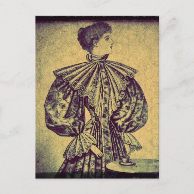 Sofisticada tarjeta postal Lady (Anverso)