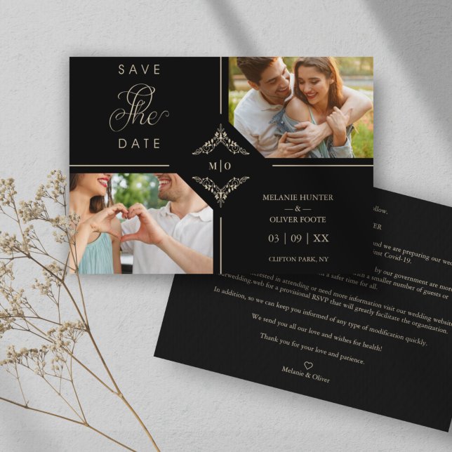 Sofisticadas Bodas florecientes Iniciales Ornament (Subido por el creador)