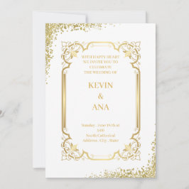 Sofisticadas invitaciones a la Boda de Oro