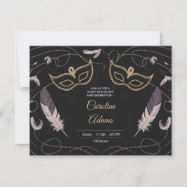 Sofisticadas tarjetas de invitación de cumpleaños