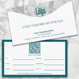 Sofisticado Certificado de regalo para logotipos d
