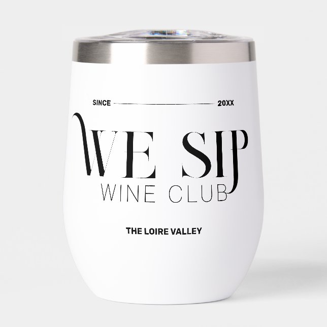 Sofisticado Escudo Personalizado De Wine Club (Frente)