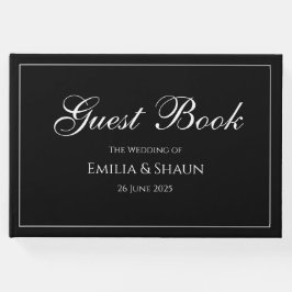 Sofisticado libro de Bodas blancos y negros