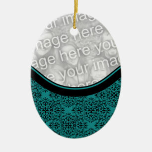 Sofisticado ornamento de oveja de damasco de vacac