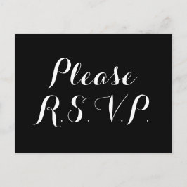 Sofisticado "Por favor R.S.V.P." Postal