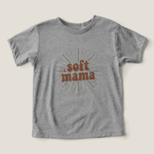 Soft Mama: Retro Groovy Sunburst Maternidad Tipogr