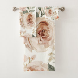 Soft Pink Roses Watercolor Floral Print Botanical