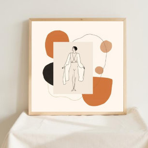 Soft Power – Arte mural femenino minimalista