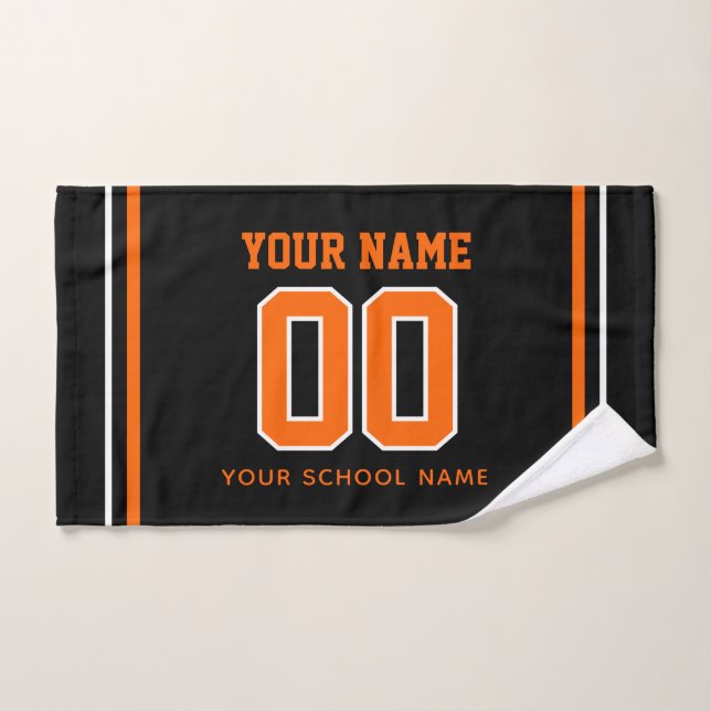 Softball Custom Jersey Number & Name, Team Gift (Toalla de mano)