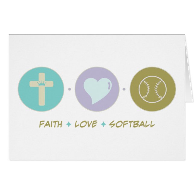 Softball del amor de la fe (Anverso (Horizontal))