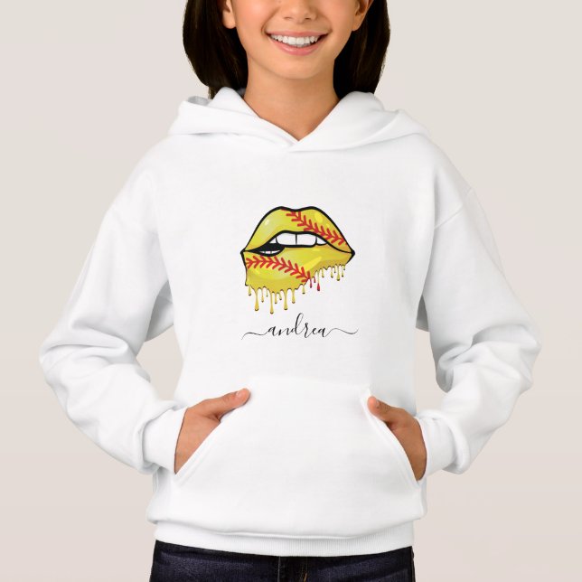 Softball Lips goteo y Chicas Bonito de nombres (Anverso)