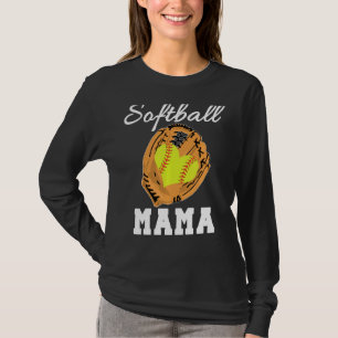 Softball Mamá Softball Mamá Camisetas Para Mujeres