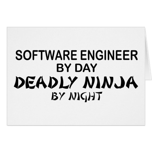 Software Engineer Ninja mortal (Anverso (Horizontal))
