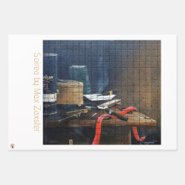 Soirea de Max Zaxster envolviendo hojas de papel