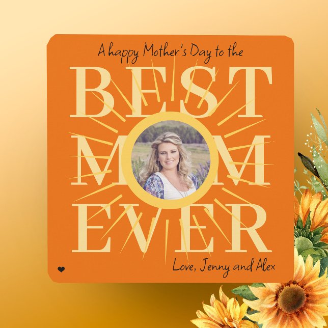 Sol amarillo foto moderna personalizada Día de la  (Subido por el creador)