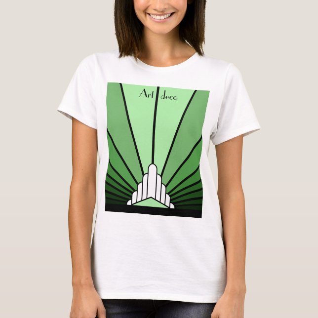 Sol Art Déco en camiseta verde (Anverso)