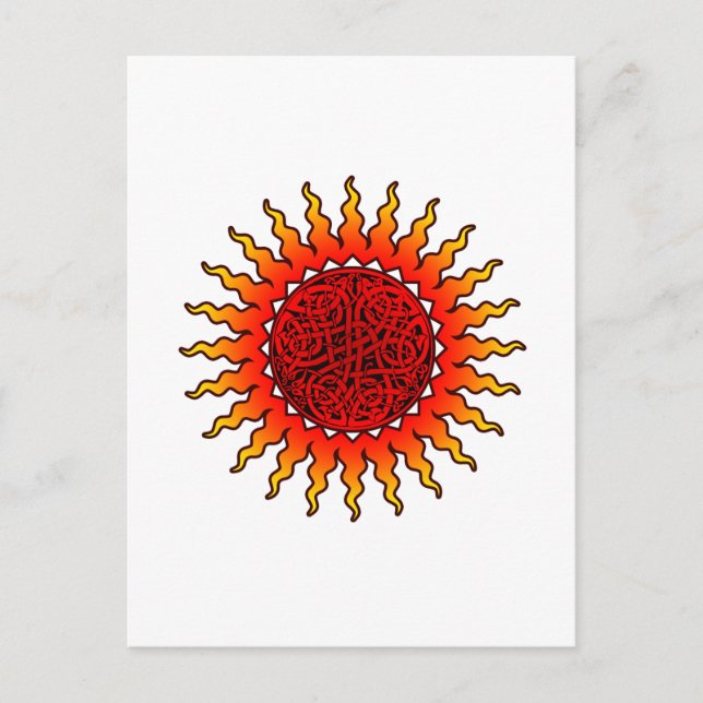 Sol celta 1 postales (Anverso)