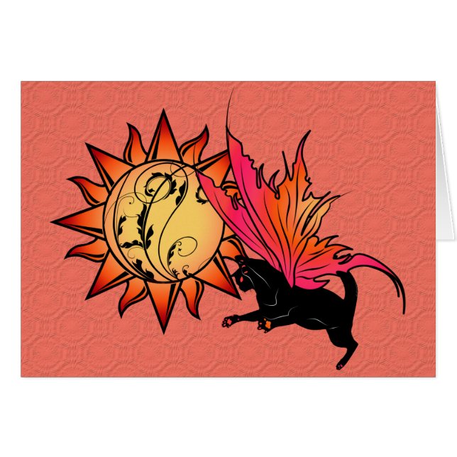 Sol de gato cósmico (Anverso (Horizontal))