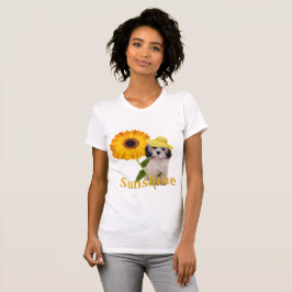 Sol de Havanese y camisetas de las margaritas