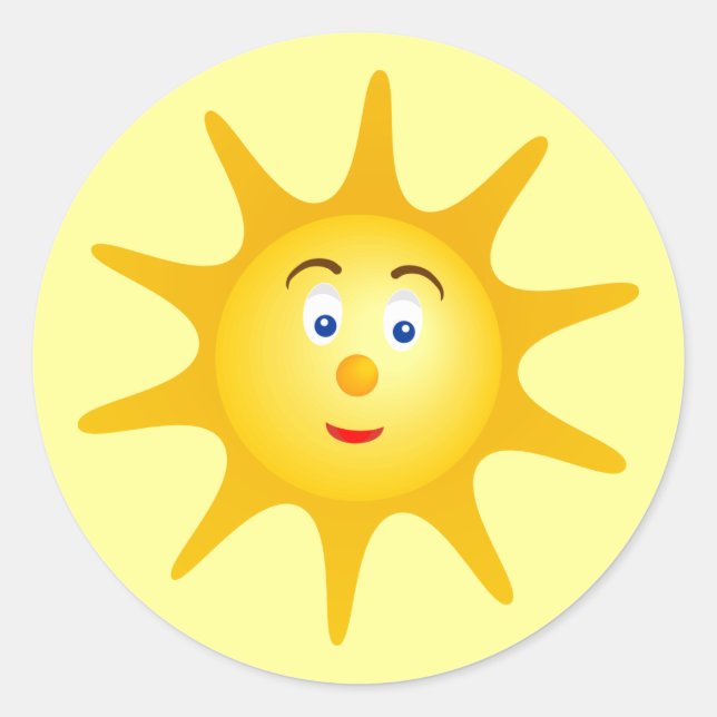 Sol de la sonrisa - pegatina (Anverso)