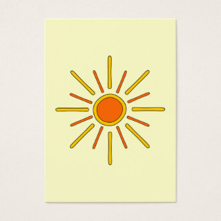 Sol de verano. Amarillo y naranja.
