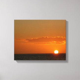 Sol en el agua al atardecer > Lienzos de atardecer