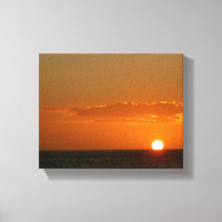 Sol en el agua en las impresiones de lona de Sunse