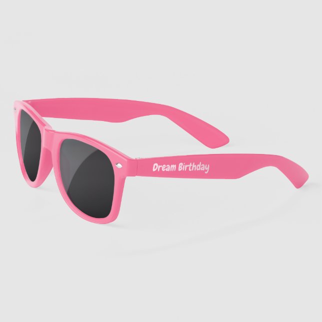 Sol Favor de fiesta con tema de muñeca rosa - gafas de (Izquierda)
