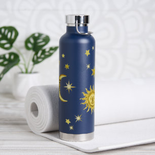Sol, luna y estrellas 🌞 botella de agua 🌜 ⭐ aisl
