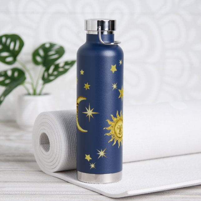 Sol, luna y estrellas 🌞 botella de agua 🌜 ⭐ aisl (Yoga)