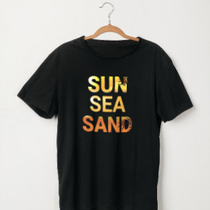 SOL, MAR, ARENA Camiseta de viaje de VERANO