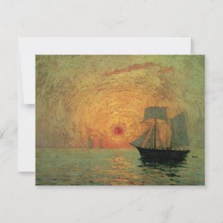 Sol rojo de Maxime Maufra, impresionismo vintage