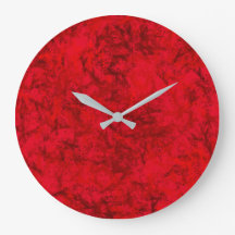 Sol rojo del reloj de pared