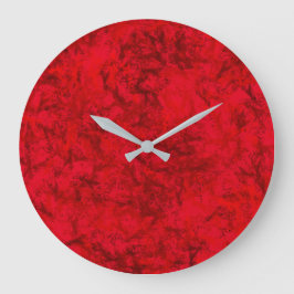 Sol rojo del reloj de pared