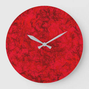 Sol rojo del reloj de pared