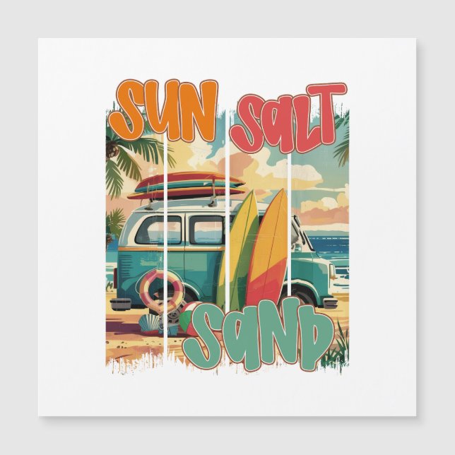 Sol, sal, arena - Vibes de playa retro (Anverso)