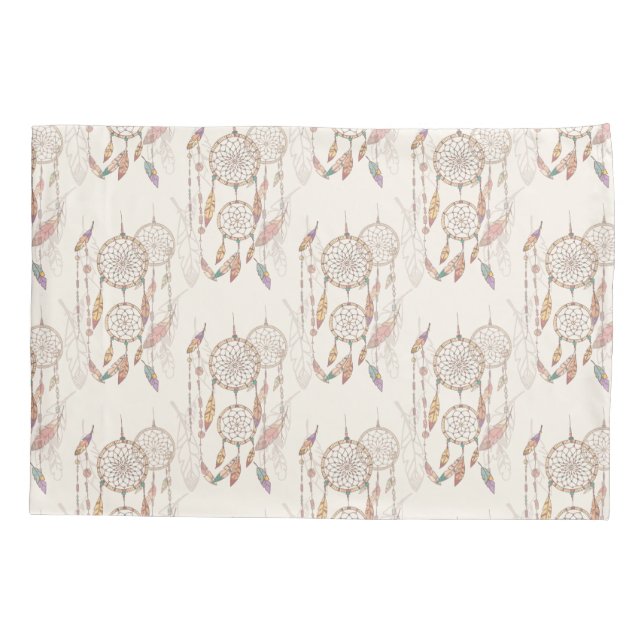 Sola funda de almohada de Dreamcatcher, tamaño (Reverso)