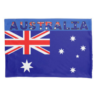 Sola funda de almohada de la bandera australiana,