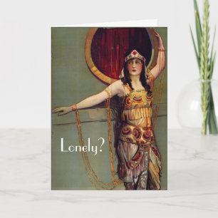 ¿Sola? Tarjeta mediana