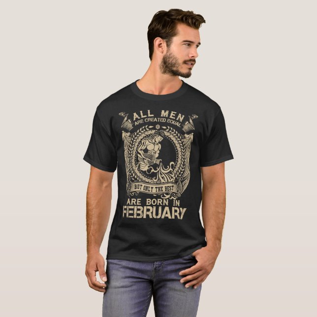 Solamente el mejor es en febrero camiseta (Anverso completo)