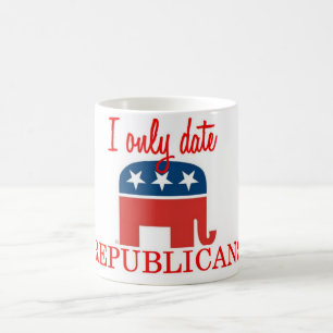 Solamente fecho a republicanos taza de café