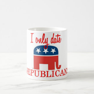 Solamente fecho a republicanos taza de café