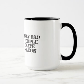 Solamente mala taza del tocino del odio de la